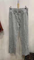 Gray Stretchable Trousers with Pleated Front