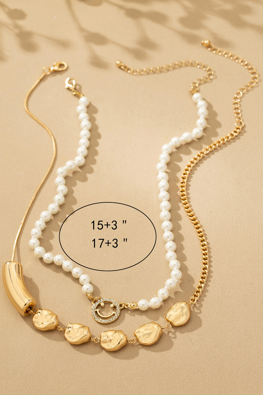 Elegant Pearl & Bead Necklace Set for Women | Layered Choker & Chain Jewelry