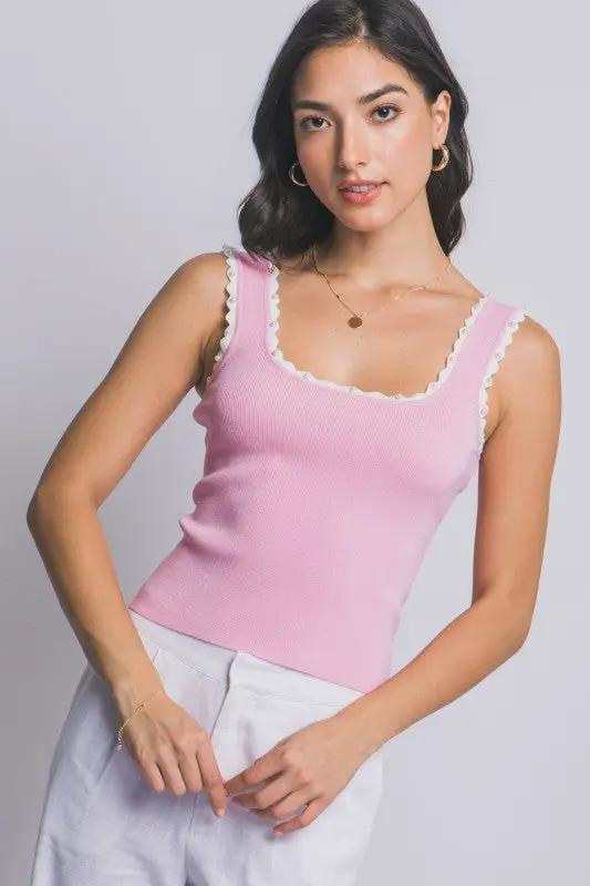 Coquette Aesthetic Sleeveless Pearl Blouse - Elegant Casual Women's Summer Top