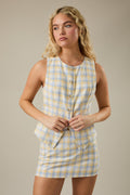 Top With Button Up Fastening With Mini Skirt