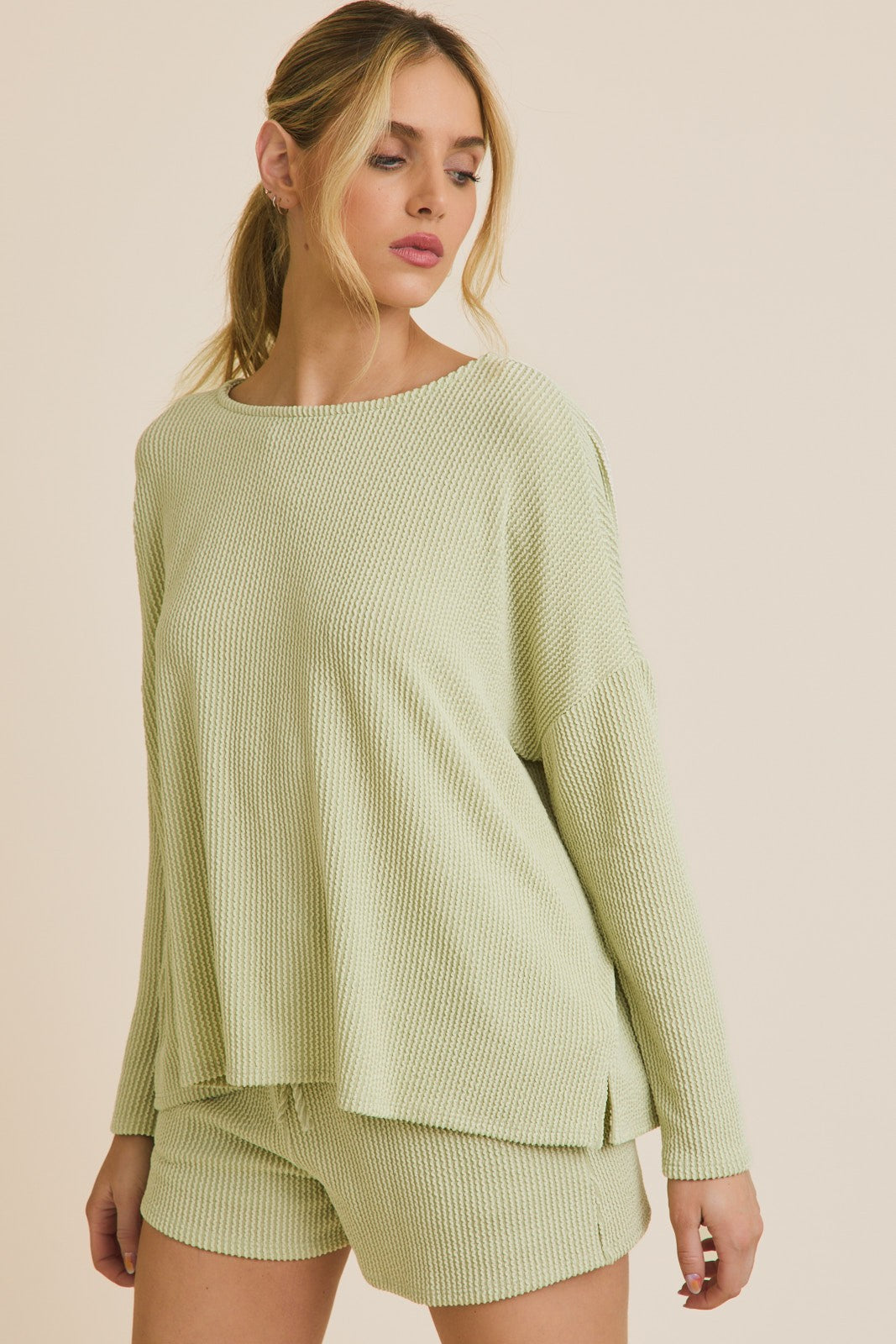 Long Sleeve Crew Neck Top