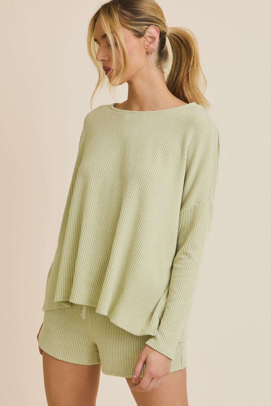 Long Sleeve Crew Neck Top