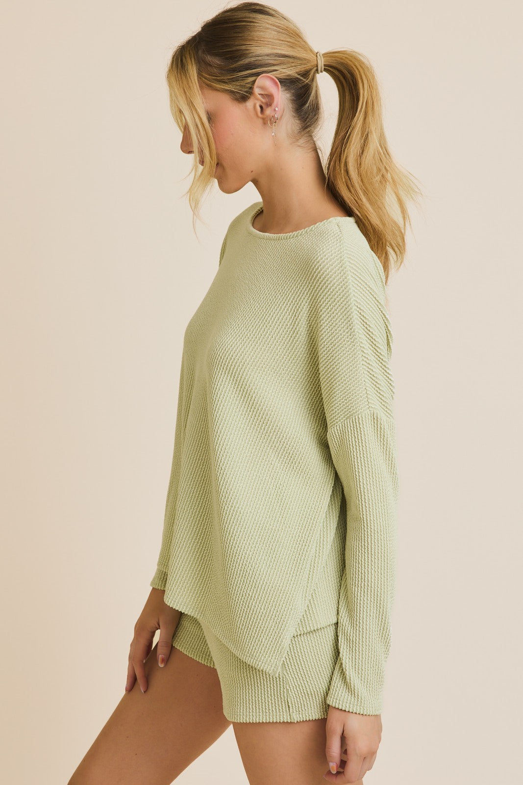 Long Sleeve Crew Neck Top
