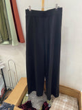 Black High-Waist Trousers with Wide Leg