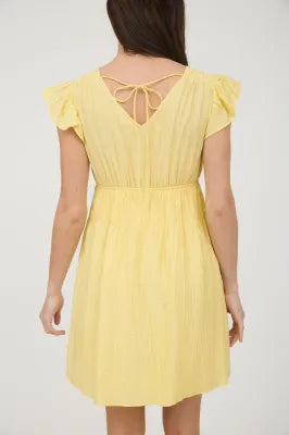 Yellow Short Dress