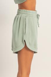 DOUBLE ZERO - Elasticized Waist Loose Shorts